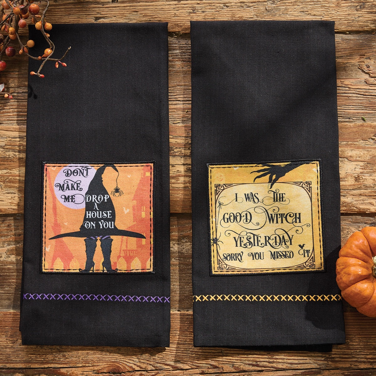 Park Designs I Was The Good Witch Decorative Dishtowel - Set of 6
