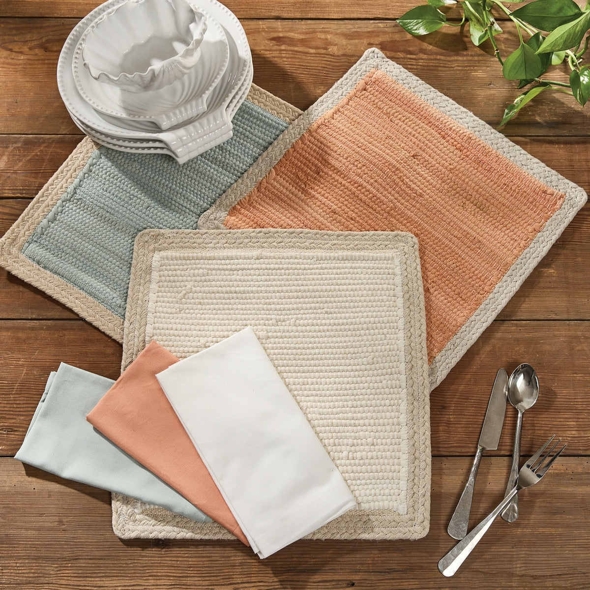 Park Designs Dune Placemat Peach - Set of 12