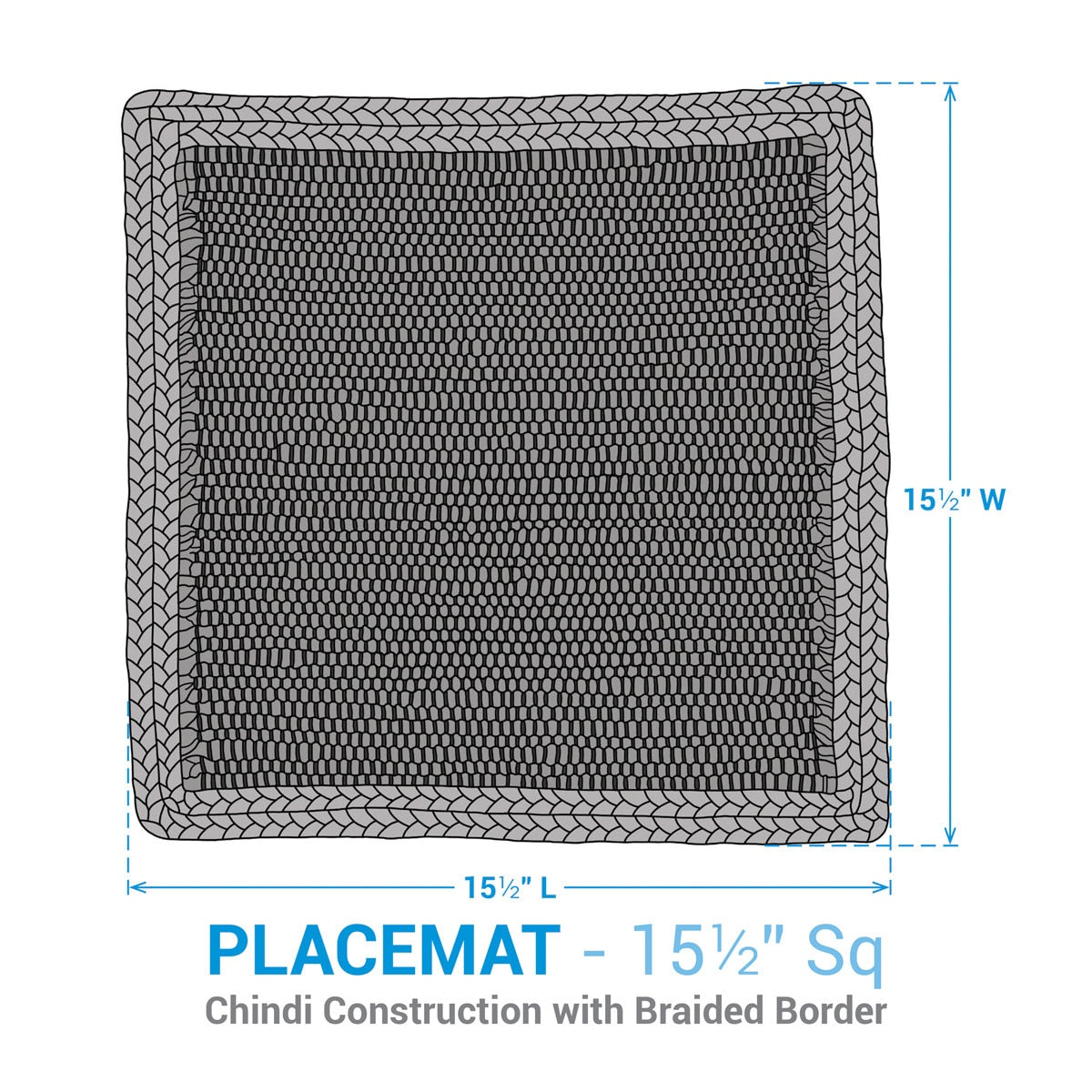 Park Designs Dune Placemat Peach - Set of 12