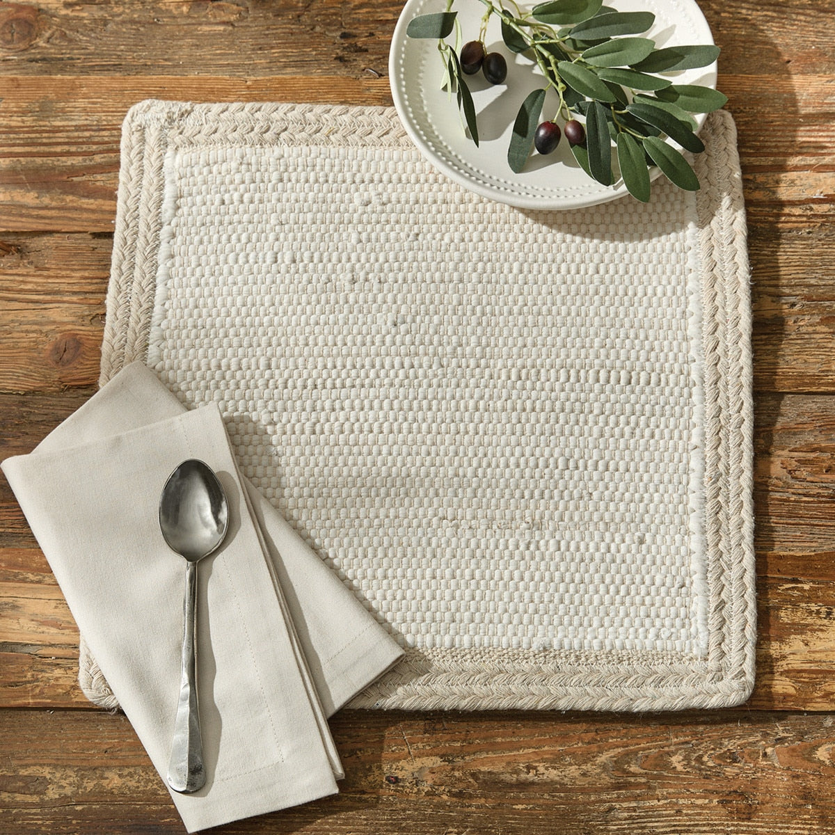 Park Designs Dune Placemat Pebble - Set of 12