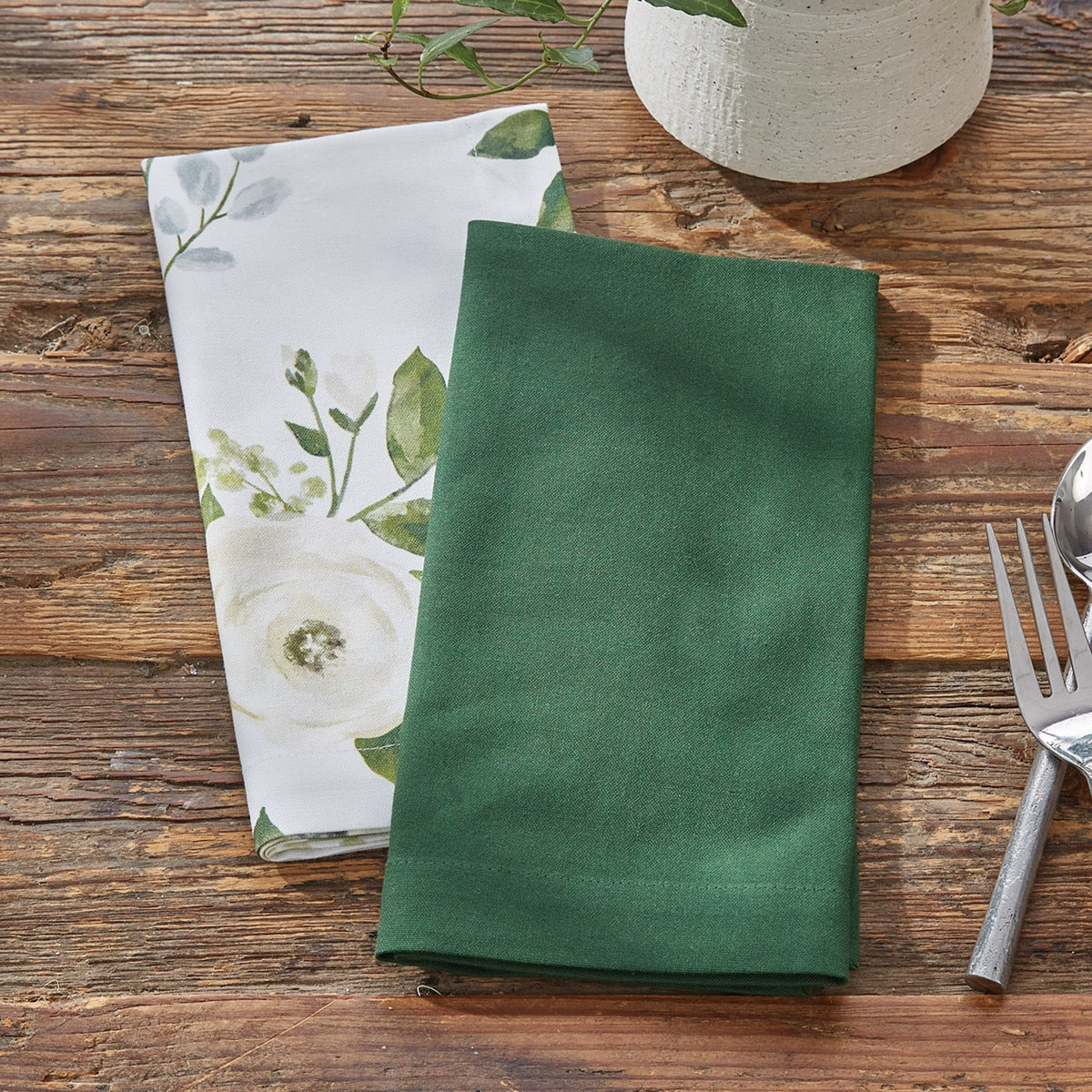 Park Designs Elements Napkin - Green - Set of 4