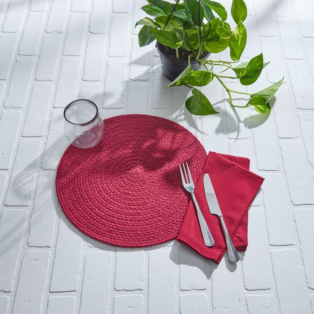 Park Designs Elements Napkin - Merlot - Set of 12