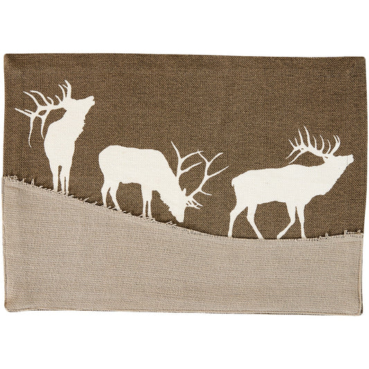 Park Designs Elk Lodge Applique Placemat - Set of 12