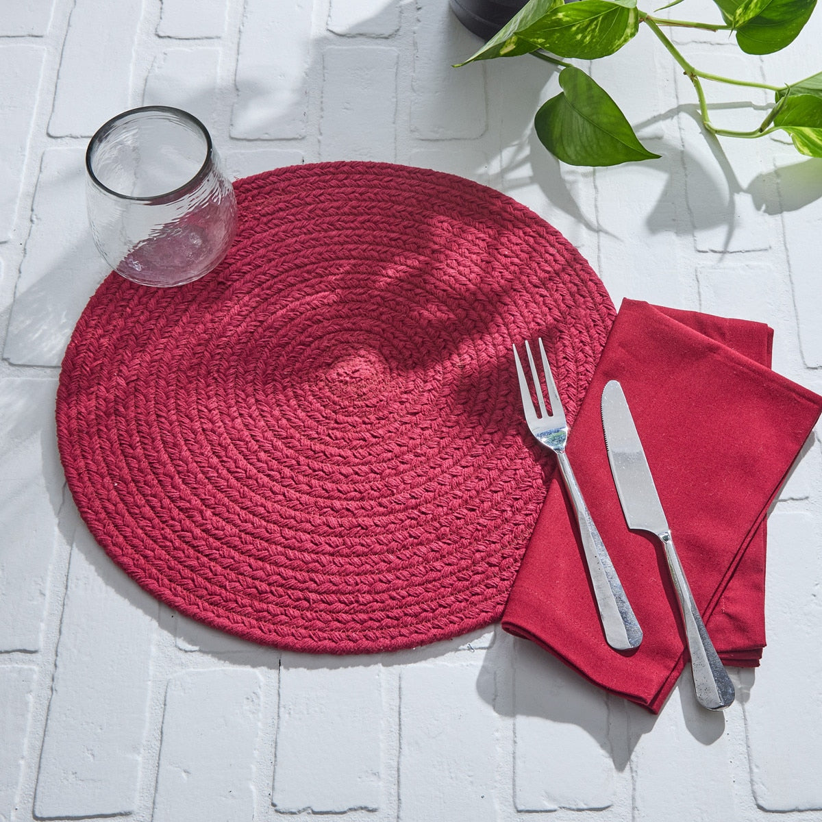 Park Designs Essex Placemat Merlot - Set of 12