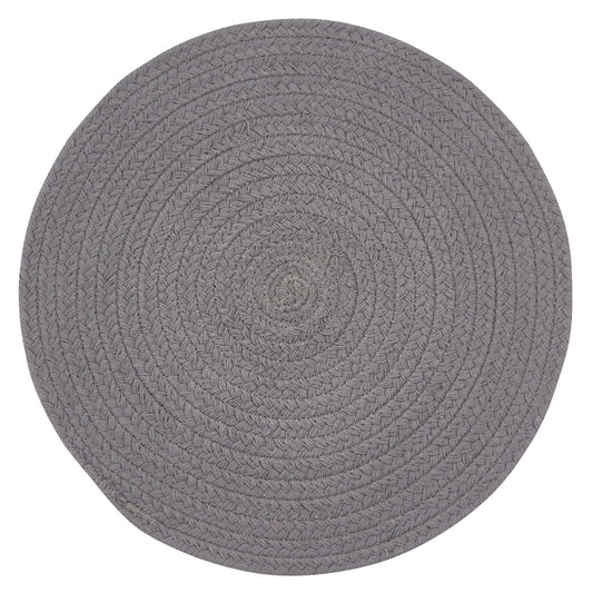 Park Designs Essex Round Placemat Charcoal - Set of 4