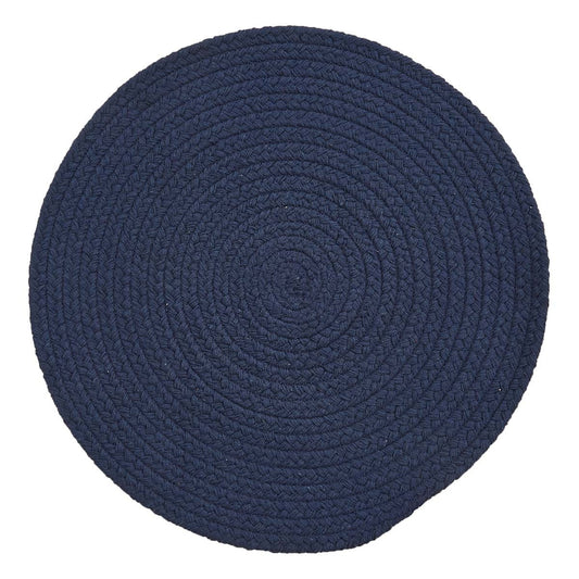 Park Designs Essex Round Placemat Navy - Set of 4