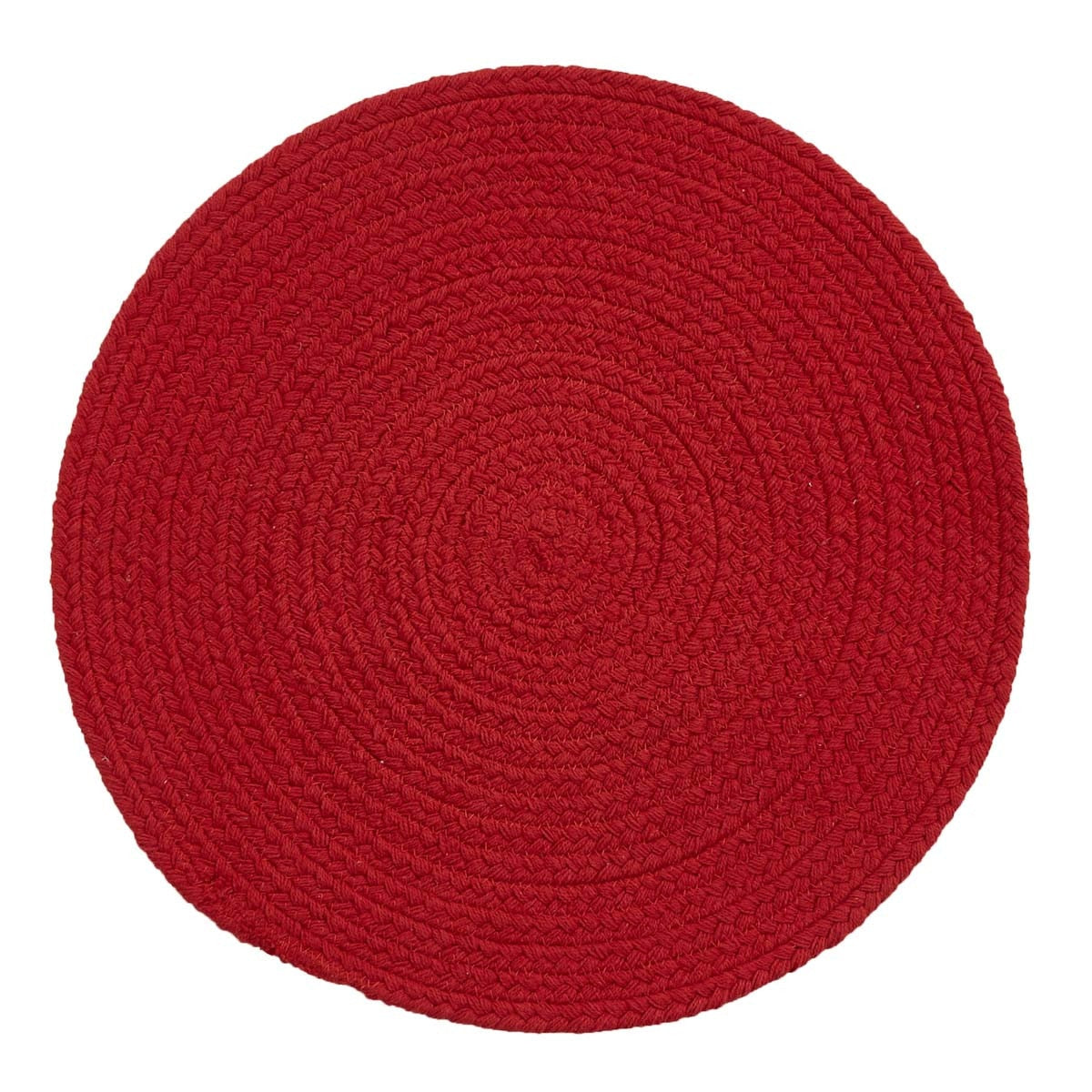 Park Designs Essex Round Placemat Red - Set of 4