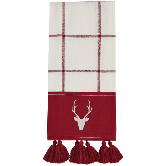 Park Designs Eva & Co Christmas Cheer Dishtowel - Reindeer - Set of 6