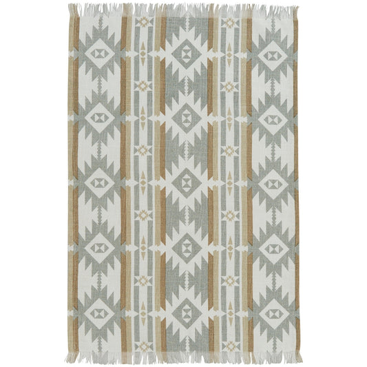 Park Designs Eva & Co Neutral Aztec Printed Dishtowel - Set of 6
