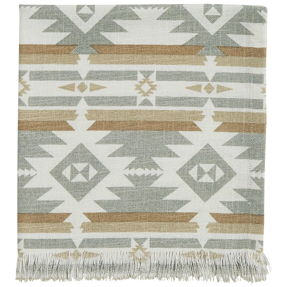 Park Designs Eva & Co Neutral Aztec Printed Napkins - Set of 4
