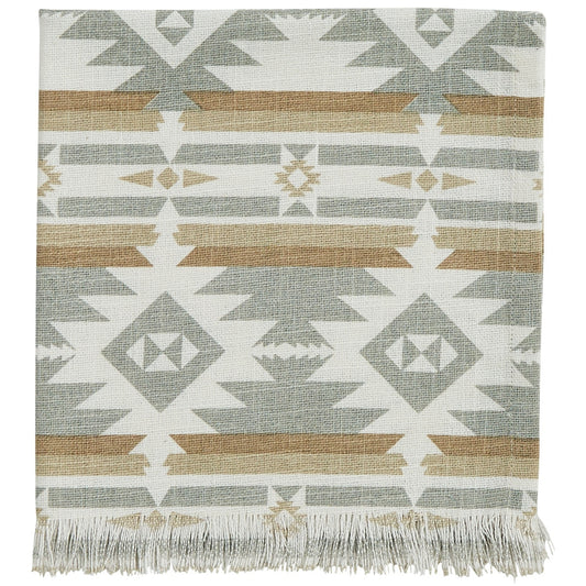 Park Designs Eva & Co Neutral Aztec Printed Napkins - Set of 4
