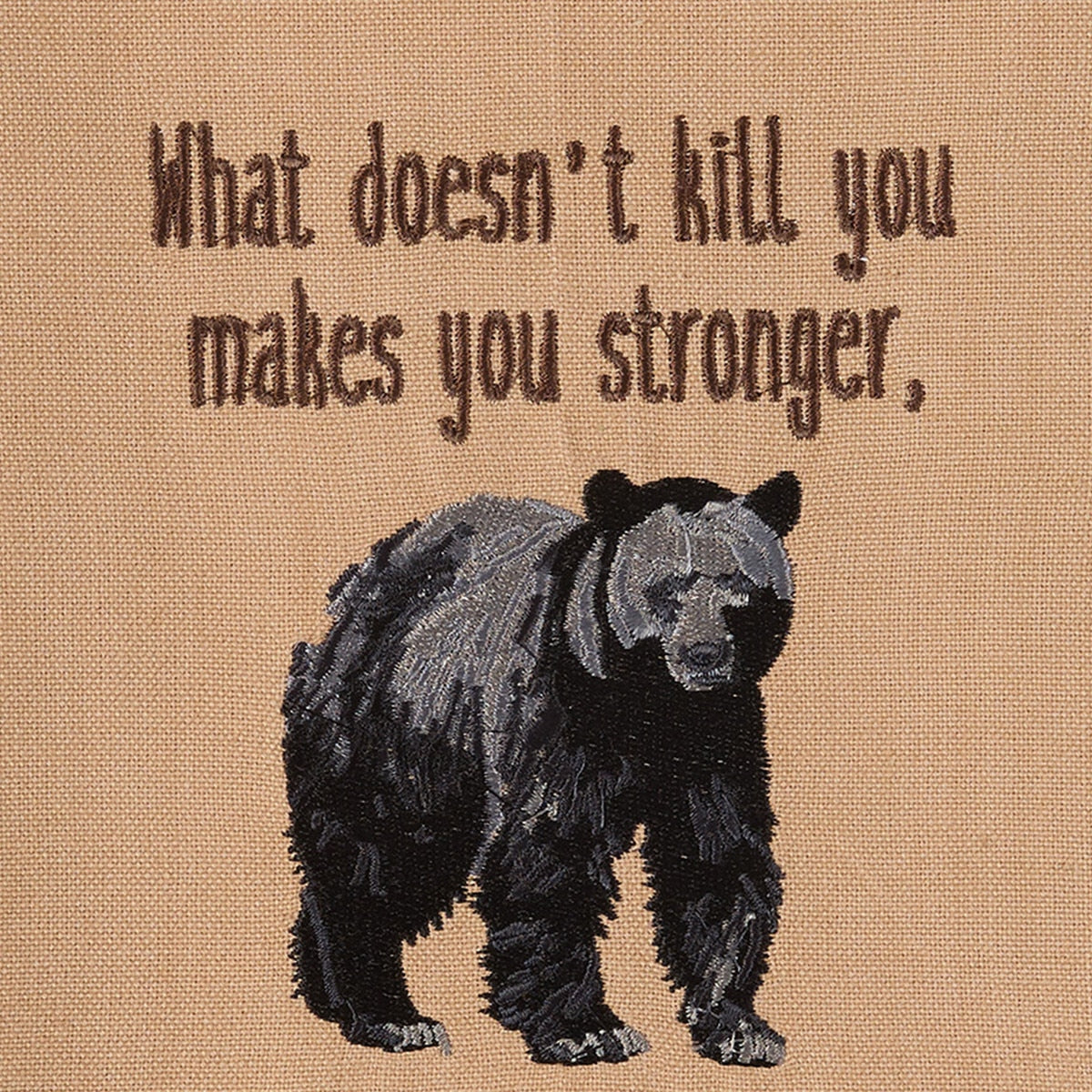 Park Designs Except Bears Embroidered Dishtowel - Set of 6