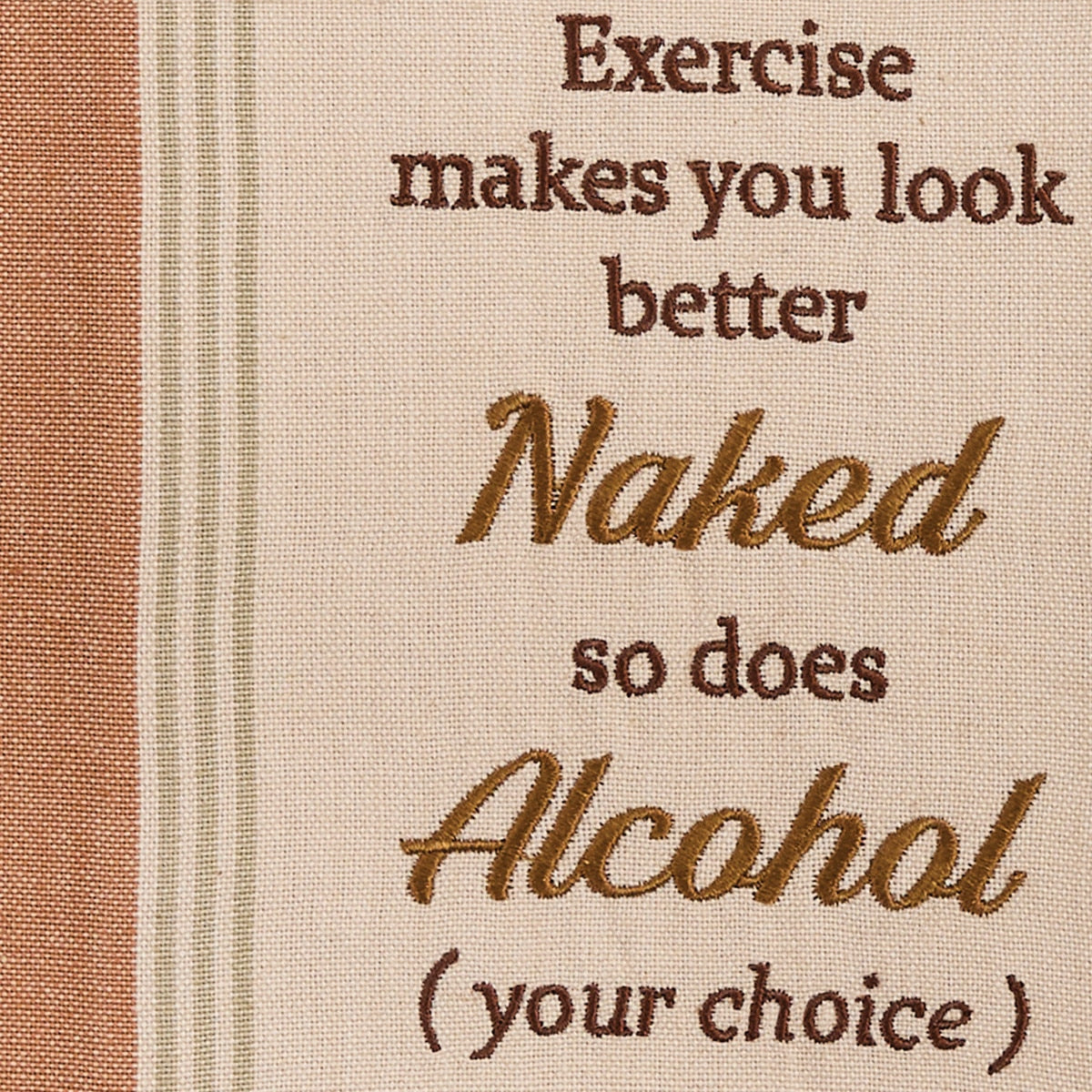 Park Designs Exercise Makes You Look Sentiment Dishtowel - Set of 6