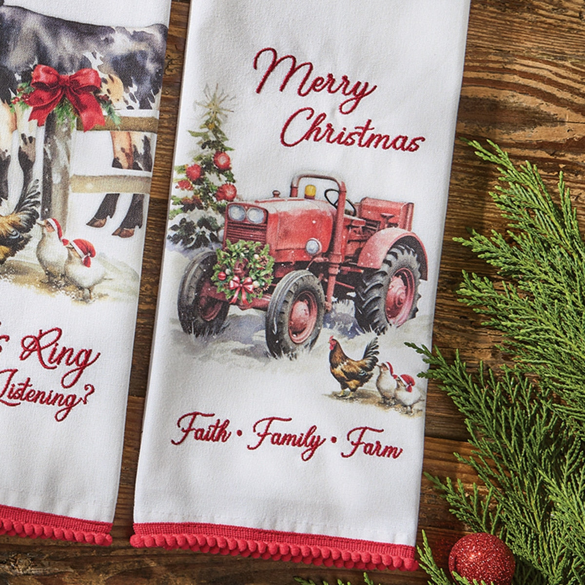 Park Designs Faith Family Farm Dishtowel - Set of 6