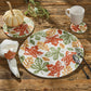 Park Designs Fall Leaves Printed Braided Placemat 15" Dia - Set of 12