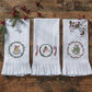 Park Designs Farmhouse Joy Printed Embroidered Flour Sack Dishtowel - Set of 2
