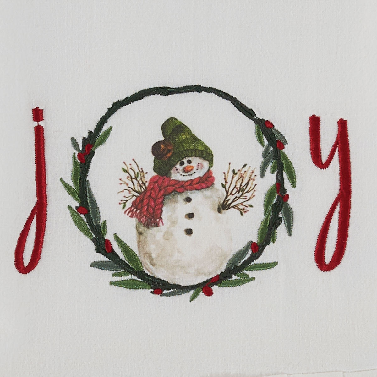 Park Designs Farmhouse Joy Printed Embroidered Flour Sack Dishtowel - Set of 2