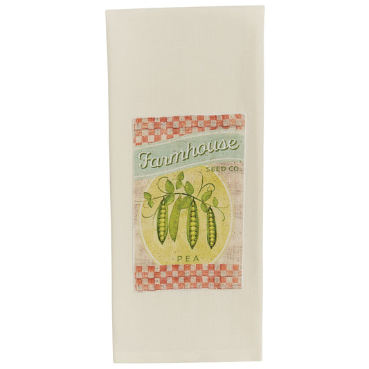 Park Designs Farmhouse Seed Co. Peas Dishtowel - Set of 6