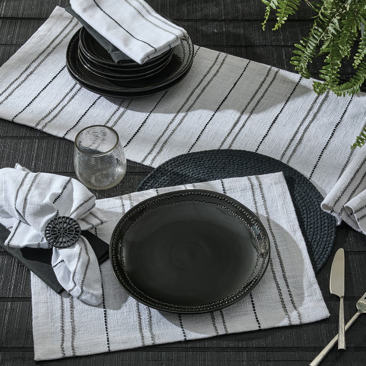 Park Designs Farren Stripe Placemat - Set of 12