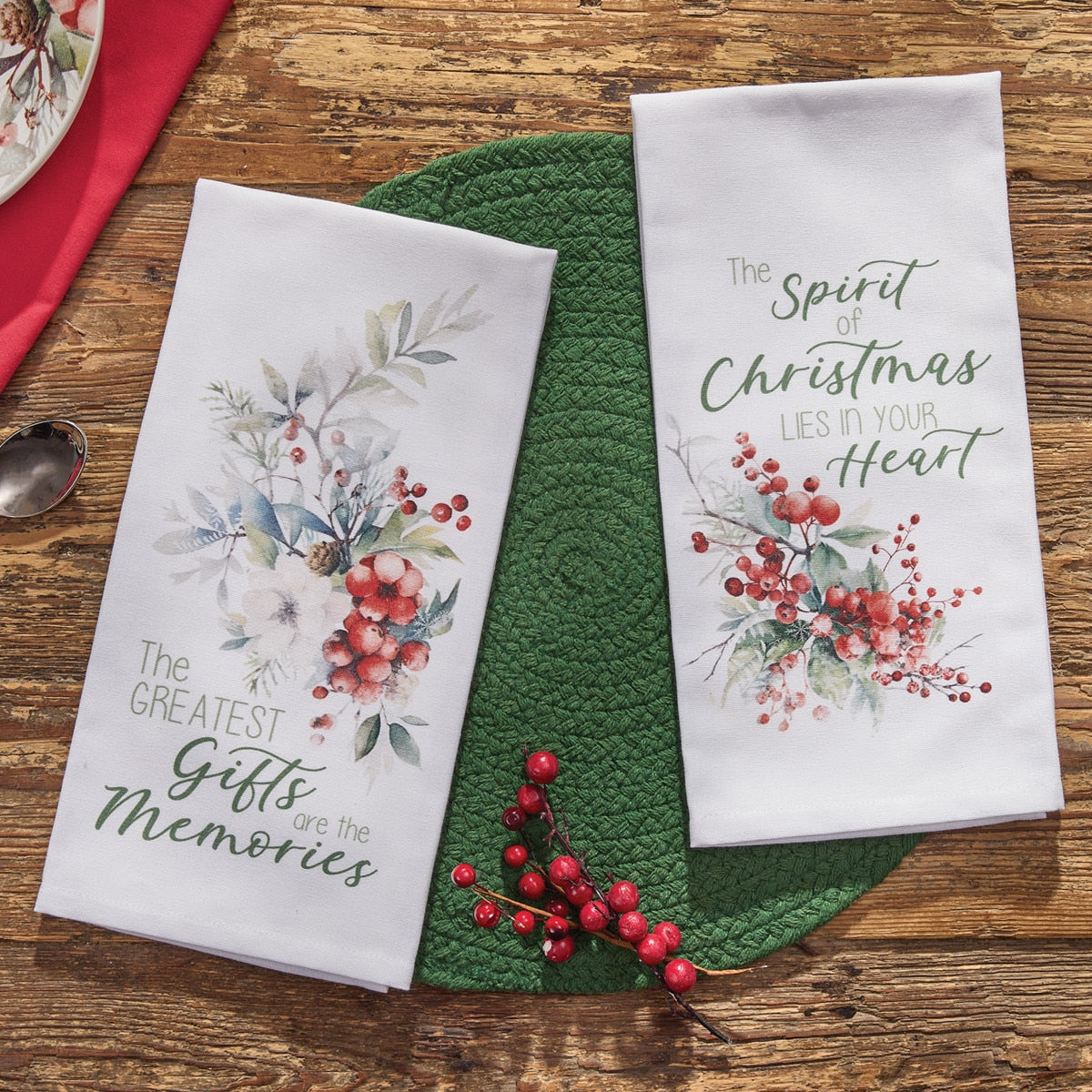 Park Designs First Snow Decorative Dishtowel - Set of 6