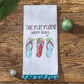 Park Designs Flip Flops Were Hung Dishtowel - Set of 6