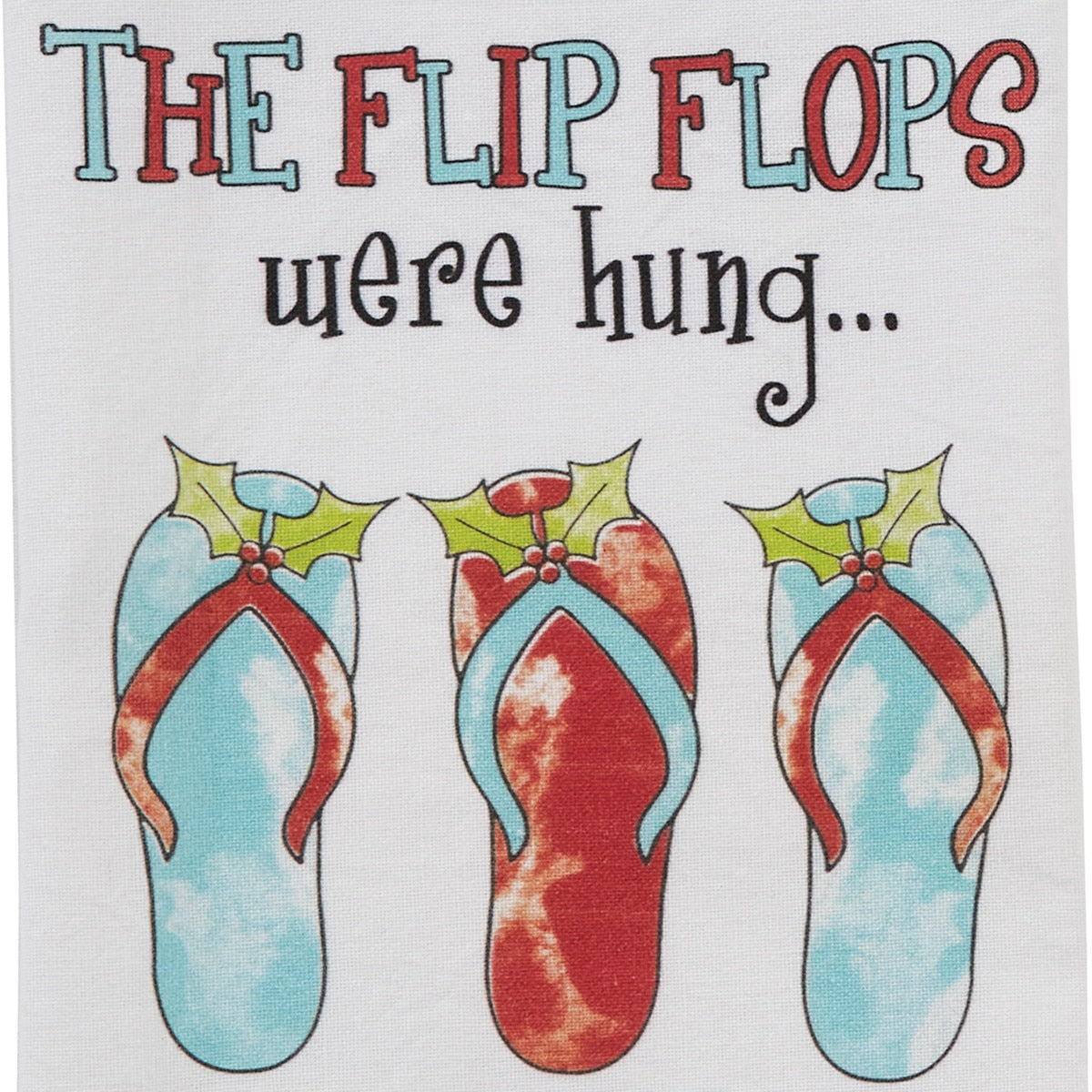 Park Designs Flip Flops Were Hung Dishtowel - Set of 6