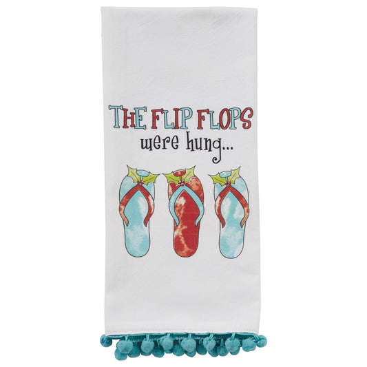 Park Designs Flip Flops Were Hung Dishtowel - Set of 6