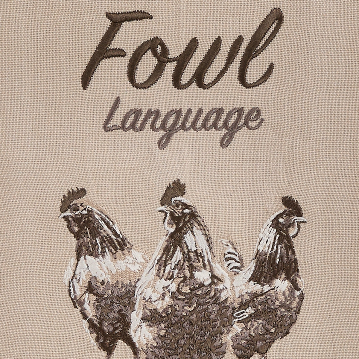 Park Designs Fluent In Fowl Language Embroidered Dishtowel - Set of 6
