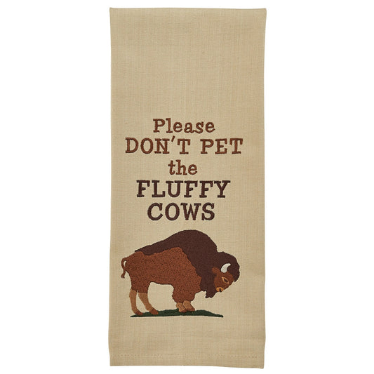 Park Designs Fluffy Cows Embroidered Dishtowel - Set of 2