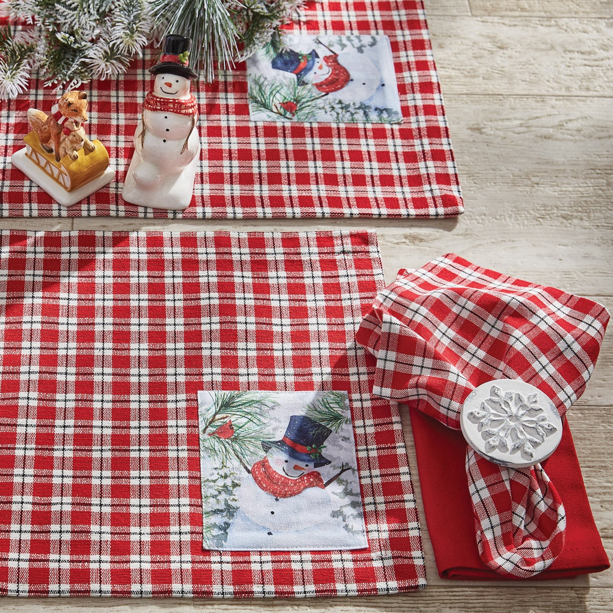 Park Designs Flurry Snowman Decorative Dishtowel - Set of 2