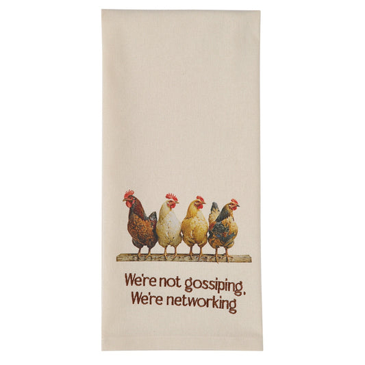 Park Designs Four Chickens In A Row Decorative Dishtowel - Set of 6