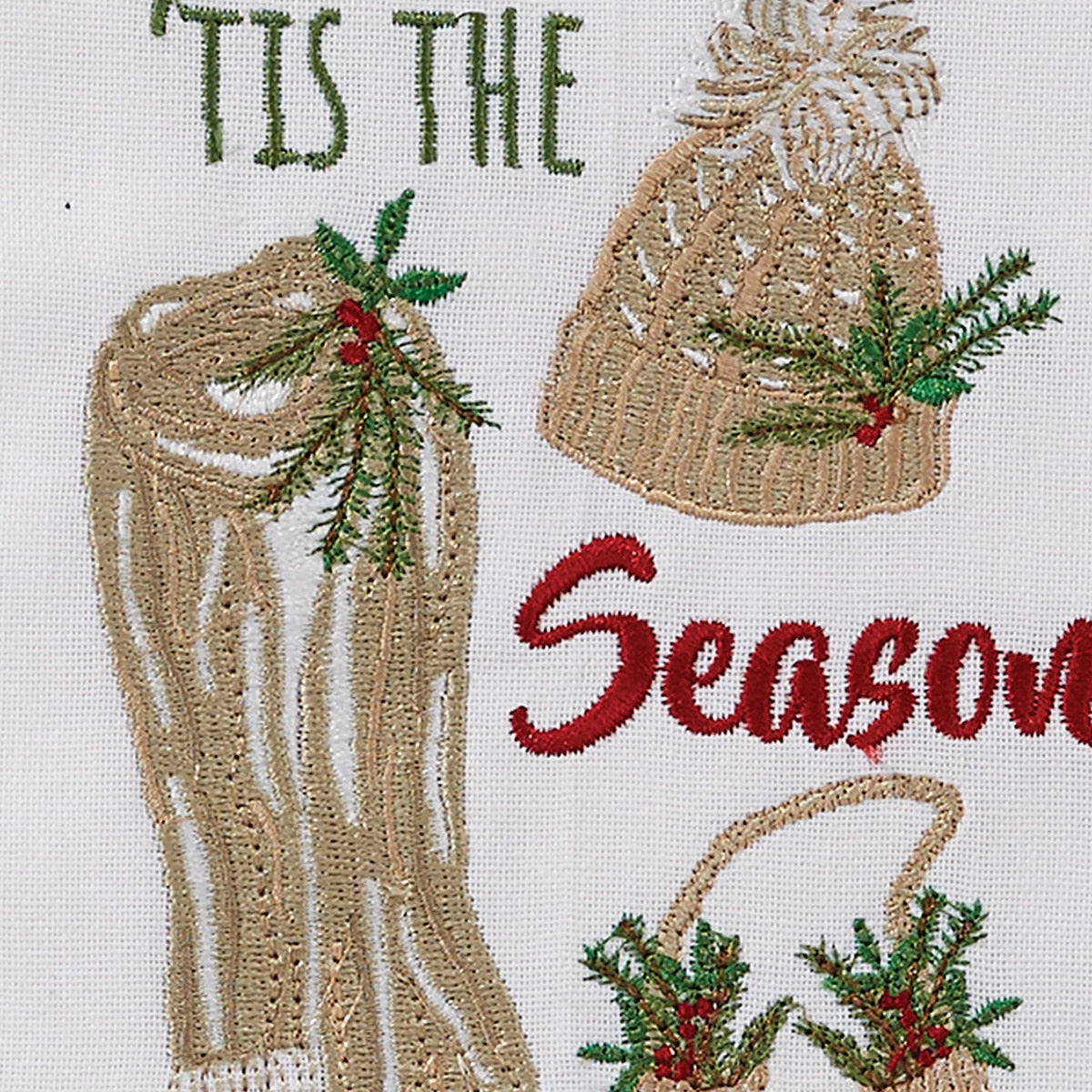 Park Designs Freezin Embroidered Dishtowel - Set of 6