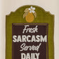 Park Designs Fresh Sarcasm Served Daily Dishtowel - Set of 6