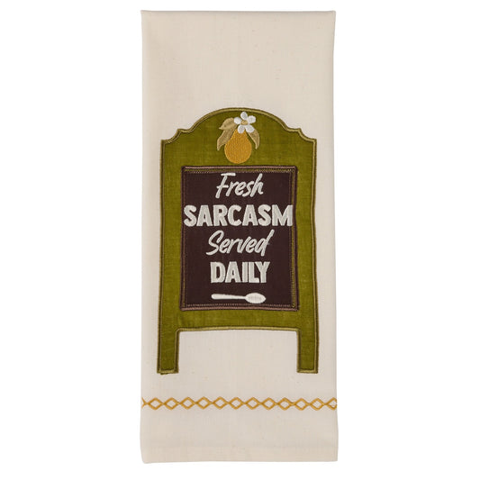 Park Designs Fresh Sarcasm Served Daily Dishtowel - Set of 6