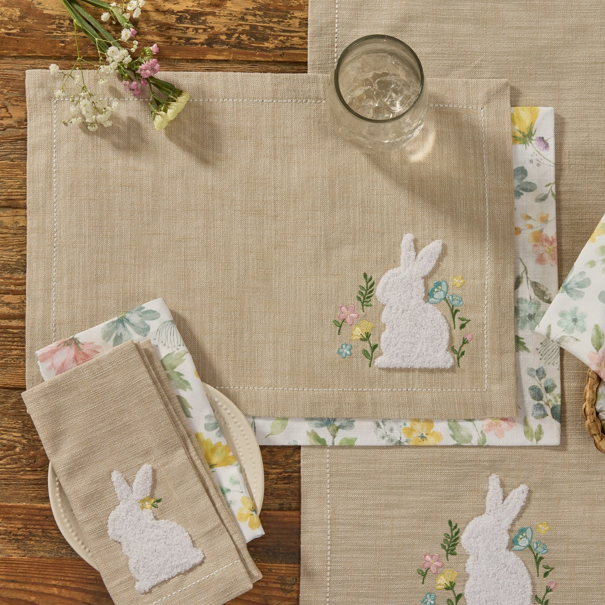 Park Designs Fuzzy Bunny Placemat - Set of 12