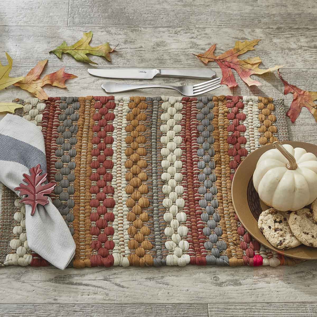 Park Designs Gathered Pumpkin Chindi Placemat - Set of 4