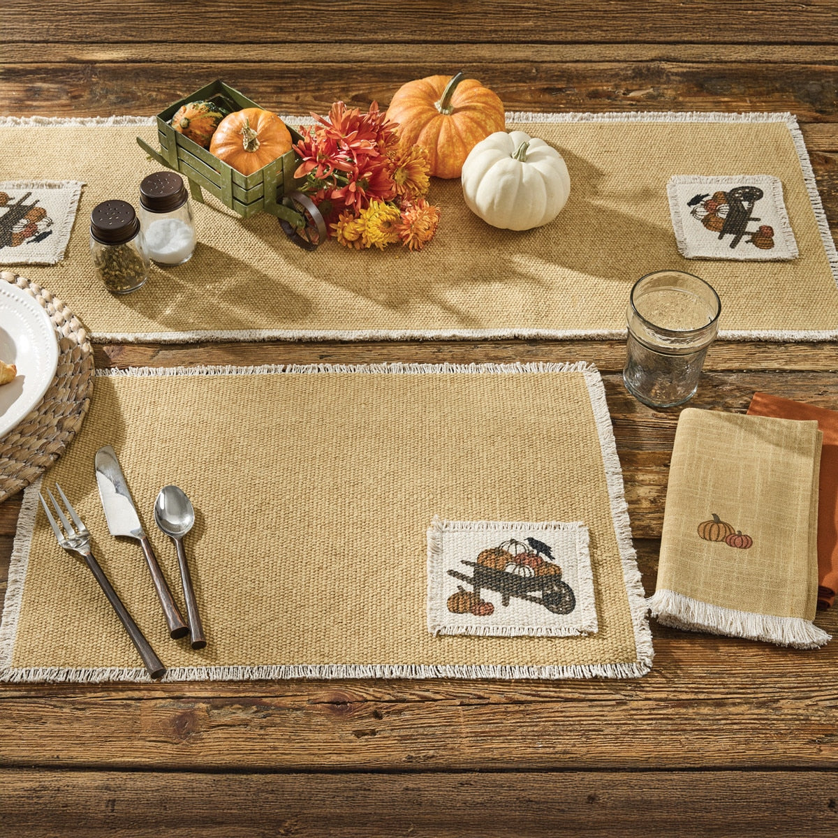 Park Designs Gathering Pumpkins Placemat - Set of 12