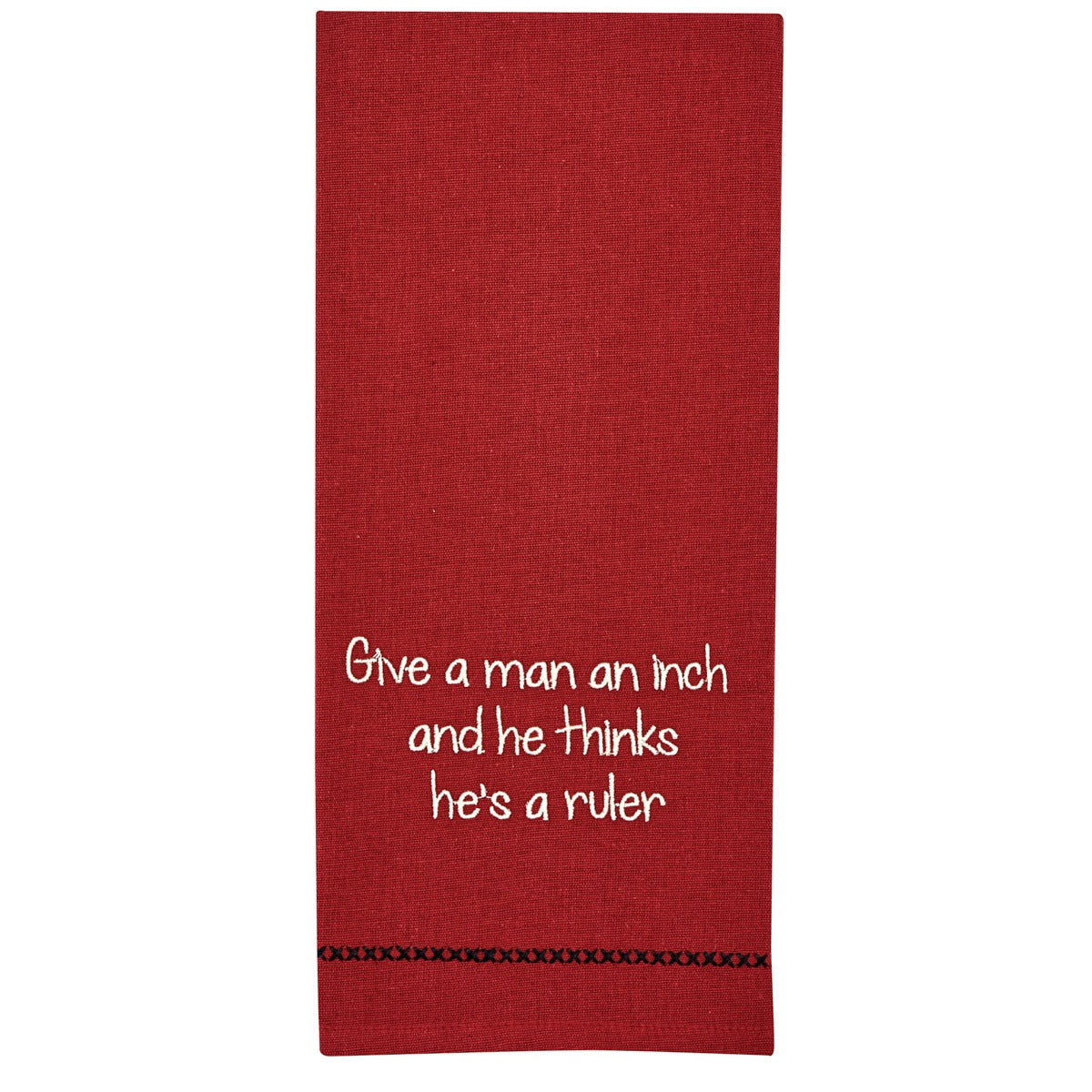 Park Designs Give A Man Sentiment Dishtowel - Set of 6
