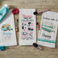Park Designs Glamping Check List Printed Dishtowel - Set of 12