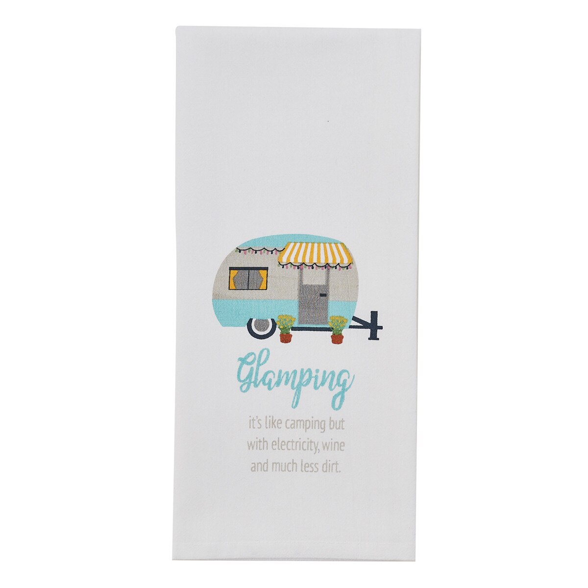 Park Designs Glamping Like Camping Printed Dishtowel - Set of 3
