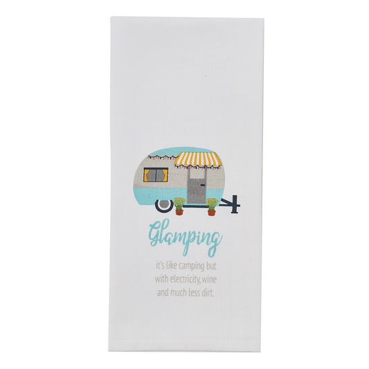 Park Designs Glamping Like Camping Printed Dishtowel - Set of 3