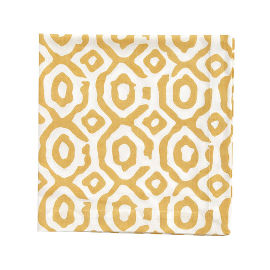 Park Designs Golden Geo Napkin - Set of 4
