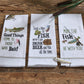 Park Designs Teach A Man To Fish Embroidered Dishtowel - Set of 6