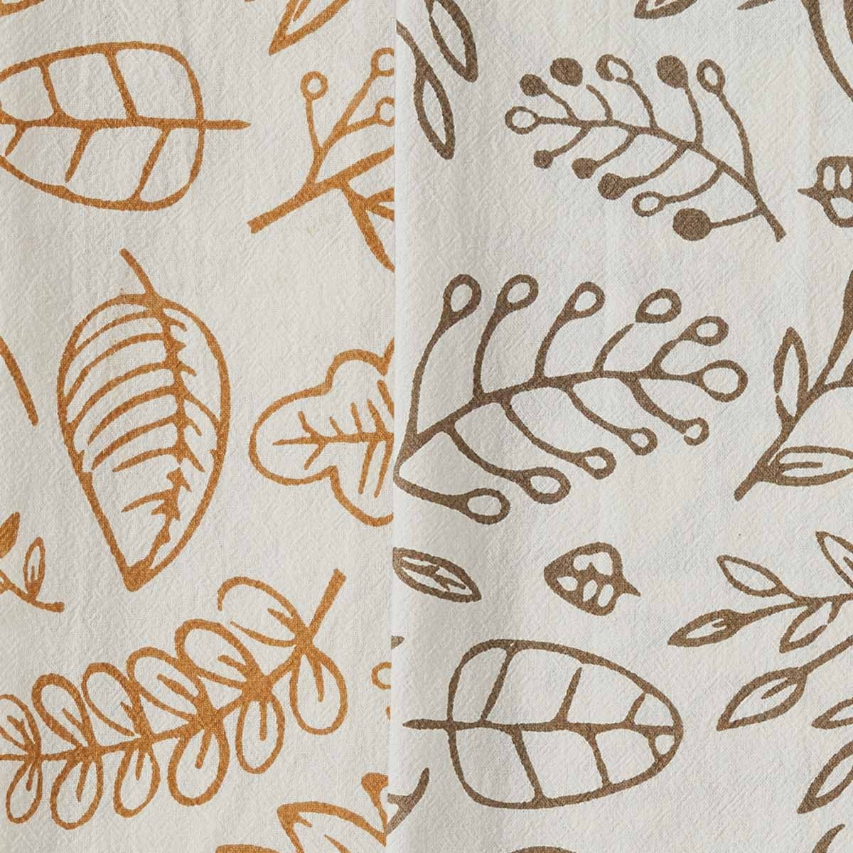 Park Designs Graphic Leaf 2 Dishtowel Set - Set of 4