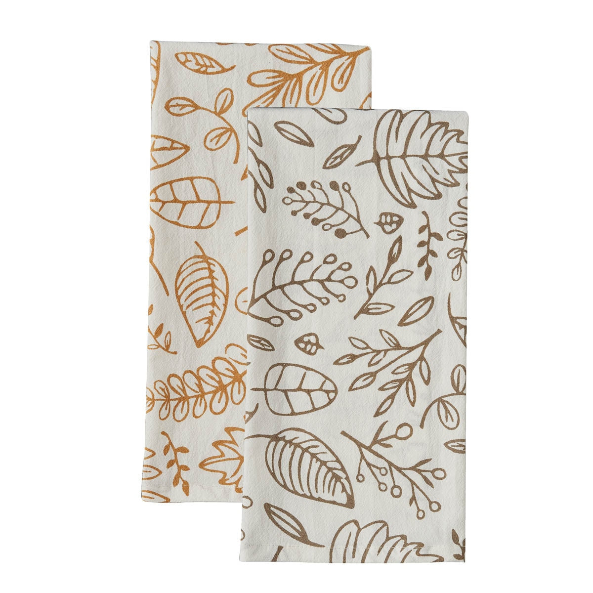Park Designs Graphic Leaf 2 Dishtowel Set - Set of 4
