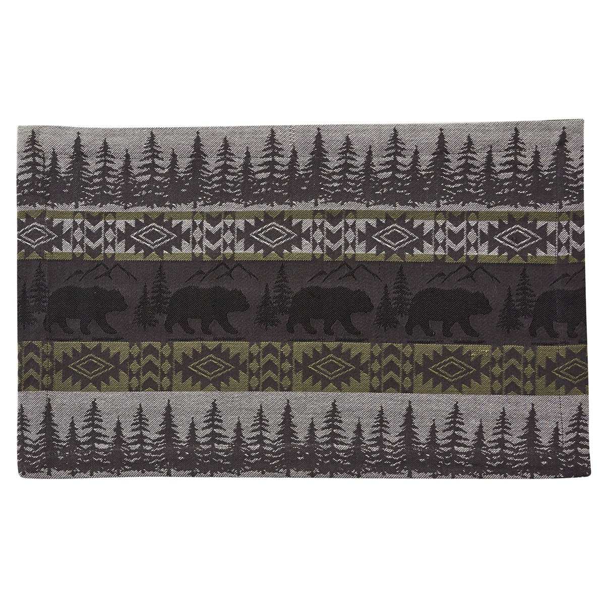 Park Designs Green Mountain Bear Placemat - Set of 12