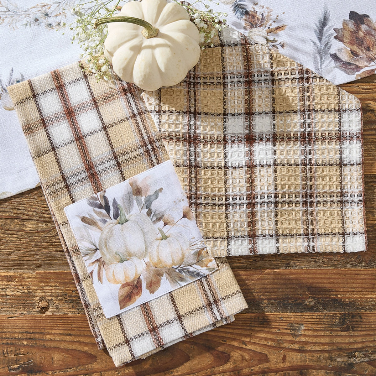 Park Designs Hadley Plaid Decorative Dishtowel - Set of 6