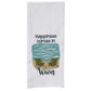 Park Designs Happiness Comes In Waves Dishtowel - Set of 6