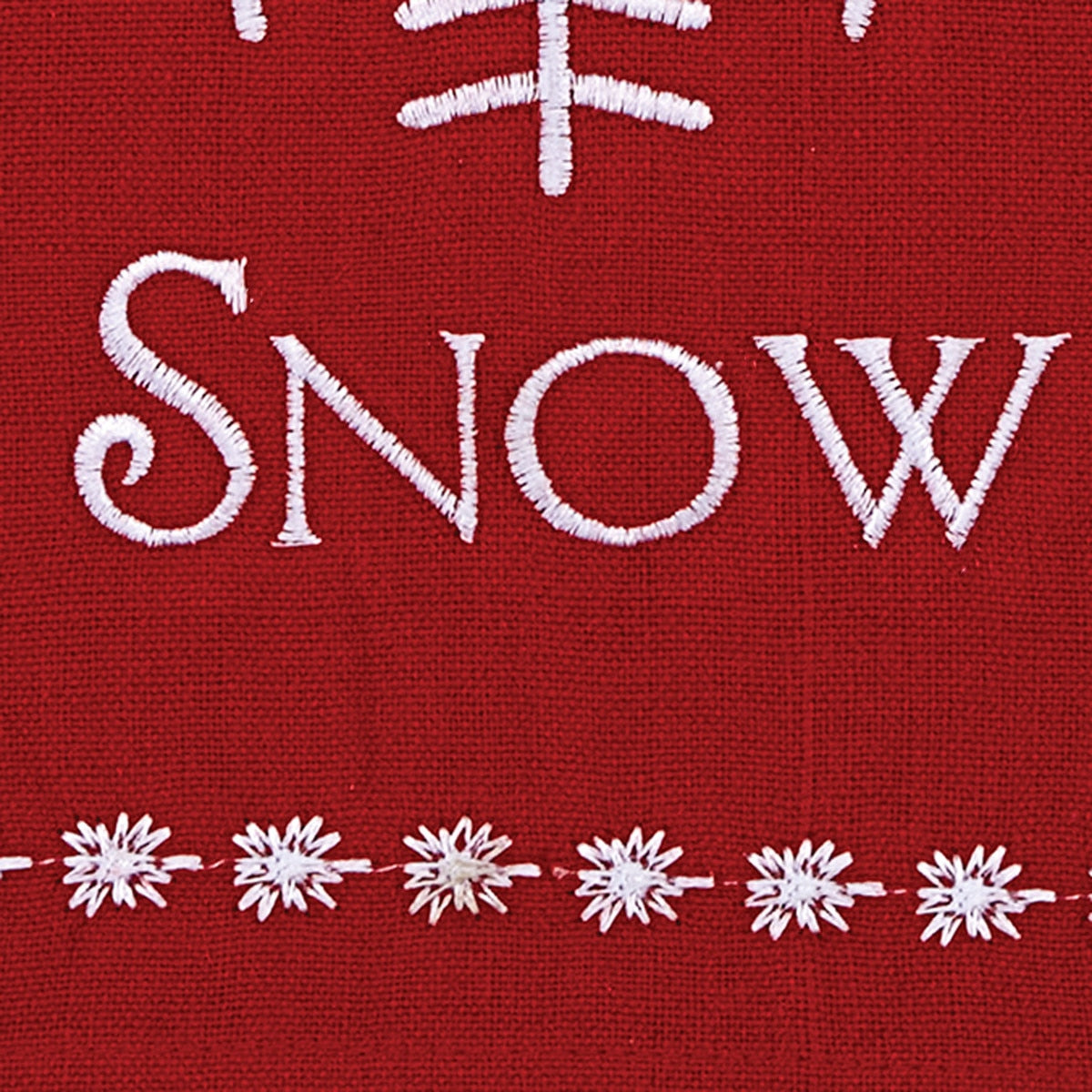 Park Designs Happiness Snow Embroidered Dishtowel - Set of 2