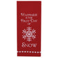 Park Designs Happiness Snow Embroidered Dishtowel - Set of 2